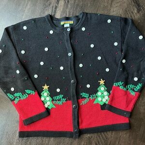 Bryn Connelly Christmas cardigan